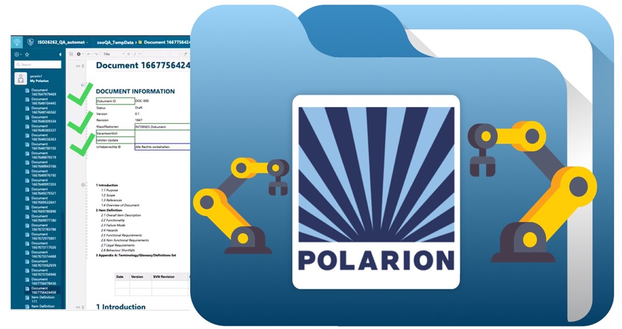 automated GUI testing in Polarion ALM