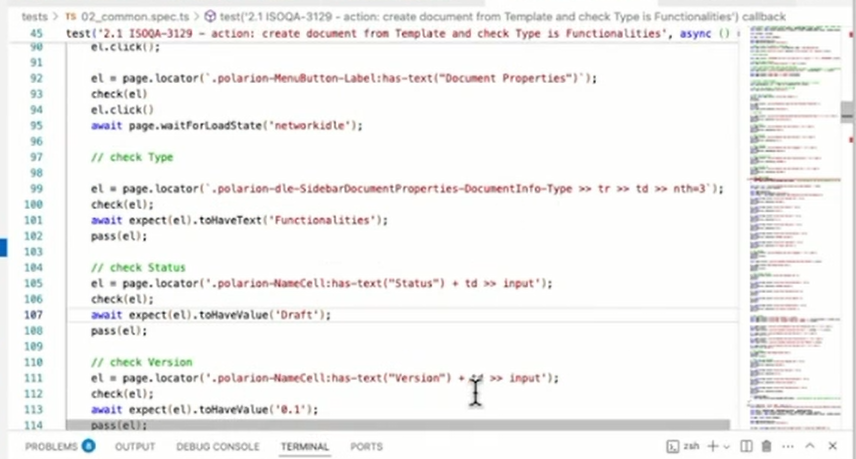 automated GUI testing in Polarion ALM